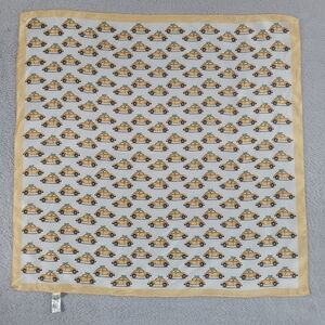 Yellow Taxi Print 100% Silk Scarf